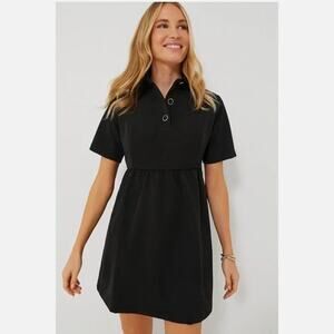 Tuckernuck Pomander Place Arnell Short Sleeve Mini Dress | Black | SZ L